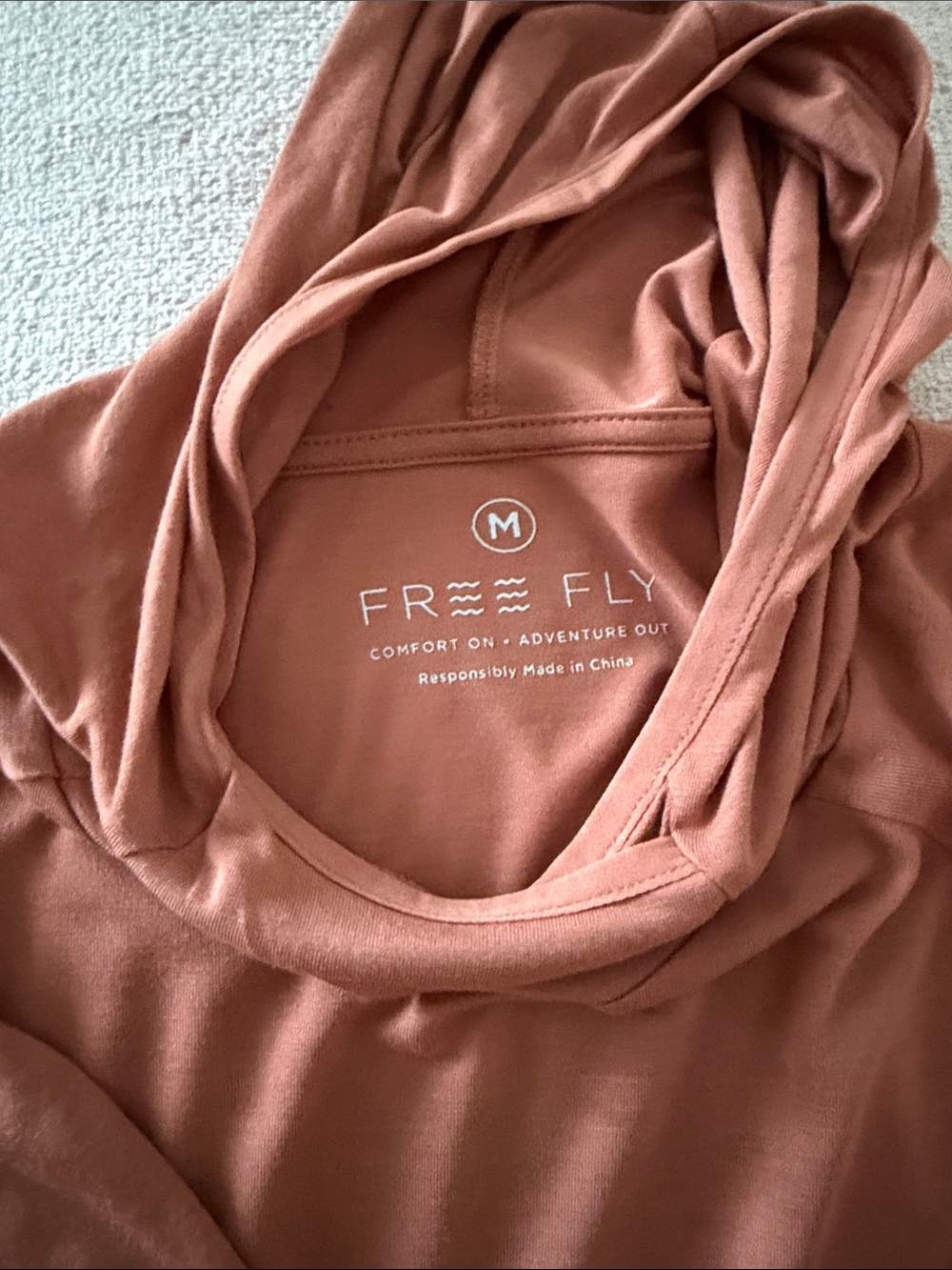Free Fly Lightweight Hooded Tunic - Burnt Orange - Picture 3 of 3